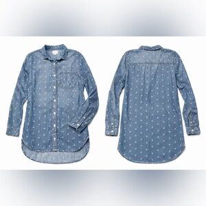 Casual Long Sleeve Button Down - Anchor